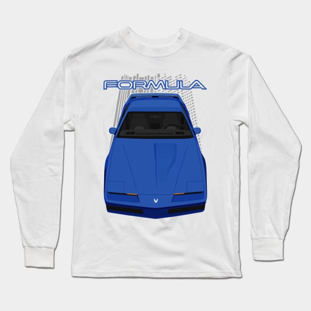 Pontiac Firebird Formula 3rdgen - Dark Blue Long Sleeve T-Shirt by V8social